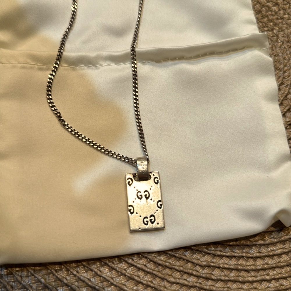 Mens GucciGhost Pendant Necklace